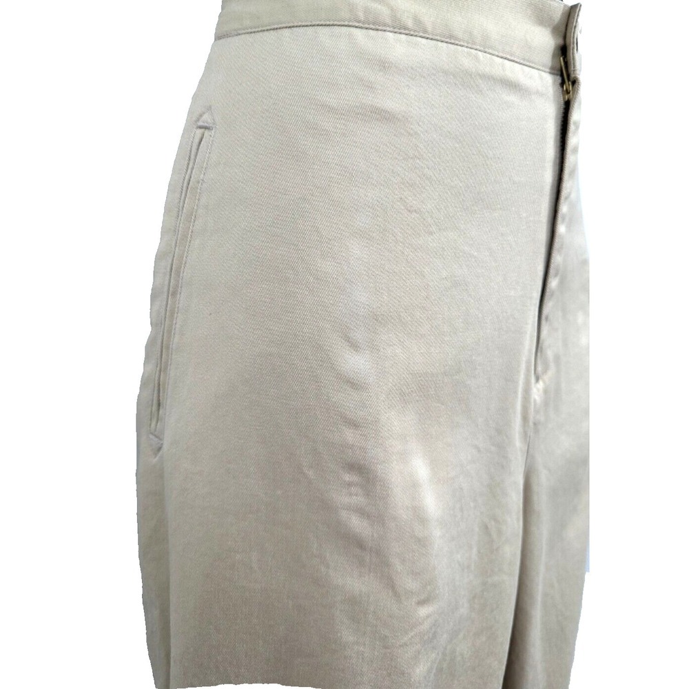 Liz Claiborne Liz Sport Womens Casual Chino Pants Size Petite 14P Beige Cotton - Picture 6 of 12